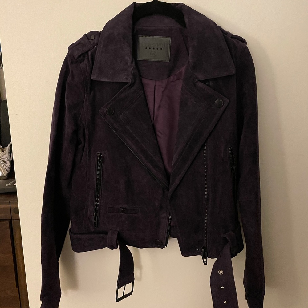 Dark purple blank nyc suede jacket - never worn!